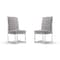 Manhattan Comfort Element Velvet Dining Chair in Grey, PK2 2-DC030-GY - alternate 1
